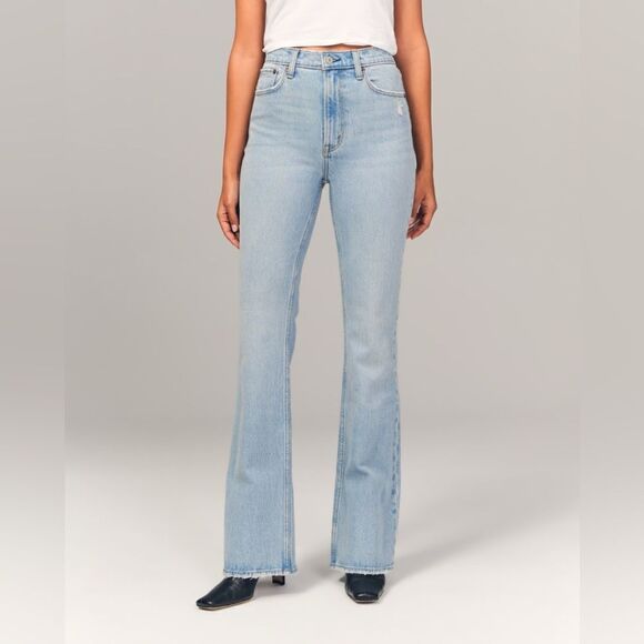 Abercrombie The 70s Vintage Flare Ultra High Rise - Picture 1 of 9